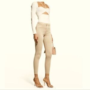 L’AGENCE Margot High Rise Skinny Jeans in Biscuit 28